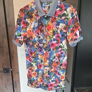 Nike Multicolor Dri-FIT Polo Shirt. Tennis Top